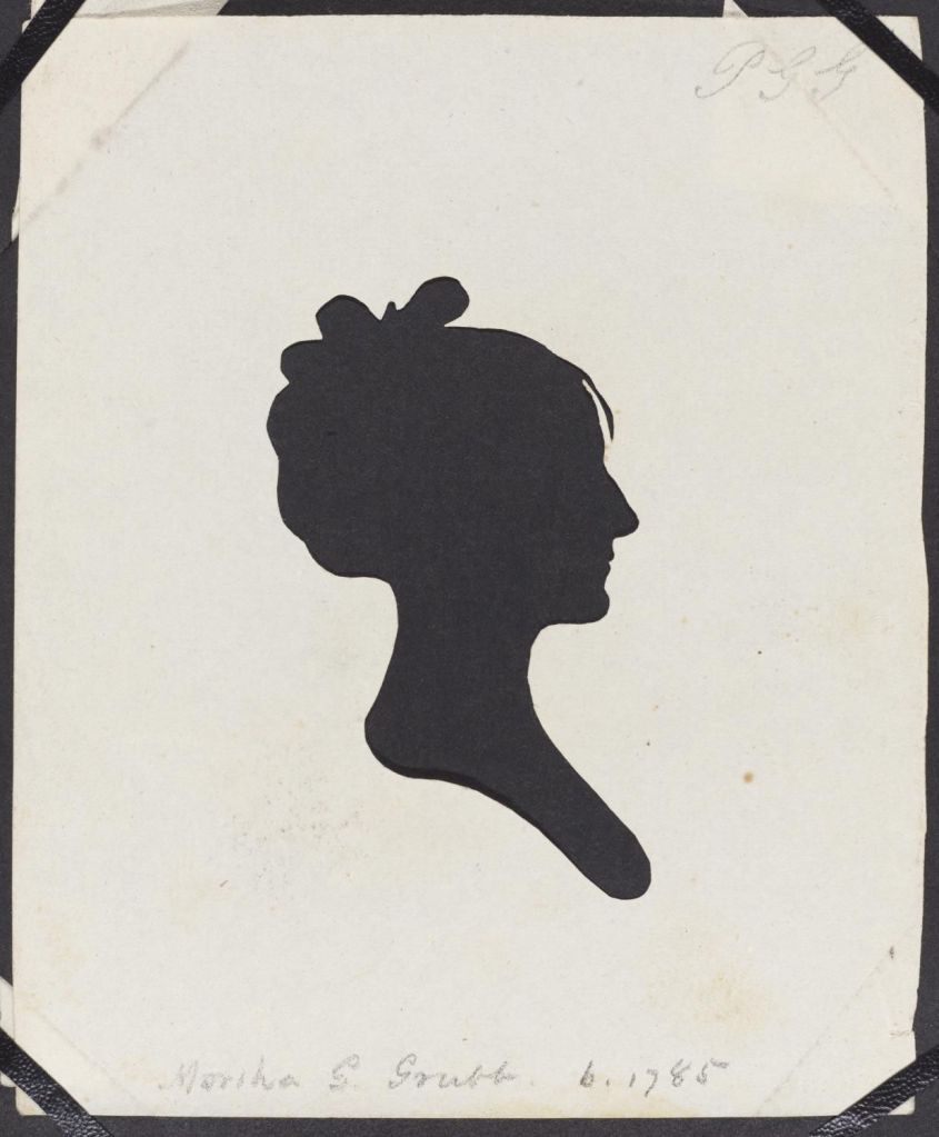 Moses Williams. Martha G. Grubb. Circa 1805. Hollow-cut silhouette on paper. Philadelphia Museum of Art: Gift of the McNeil Americana Collection, 2009. https://www.philamuseum.org/